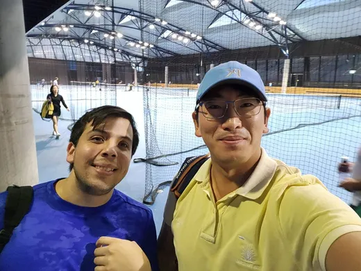 Tennis outing with the fellowship team